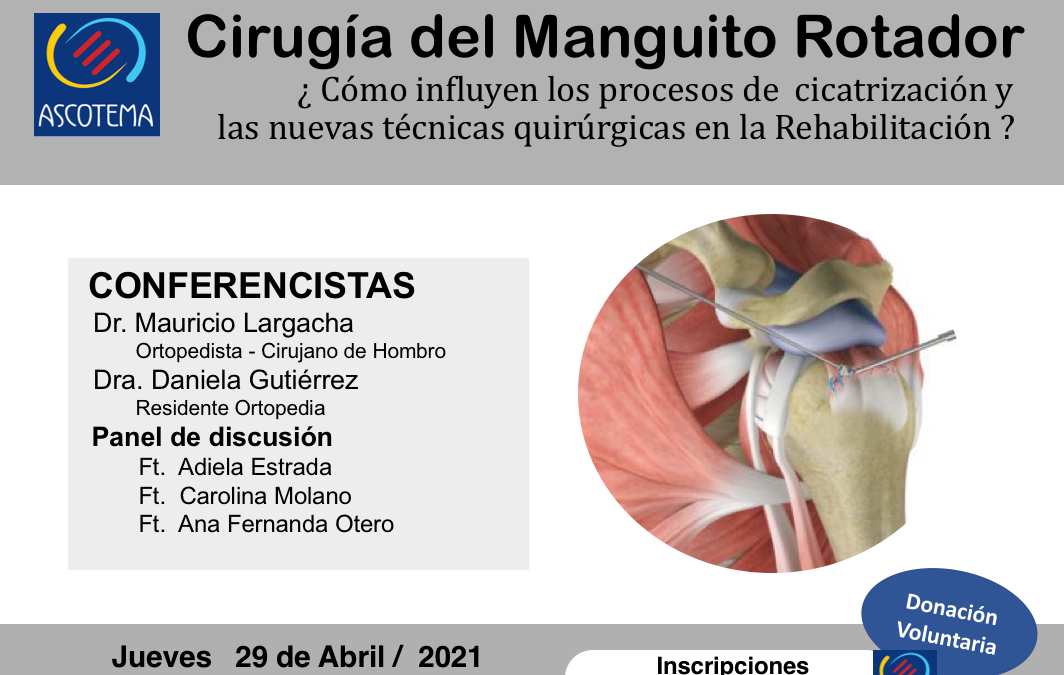Cirugía del manguito Rotador – ¿Cómo influyen los procesos de Cicatrización y las nuevas técnicas quirúrgicas en la Rehabilitación ?